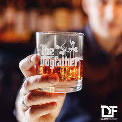 The Dogfather - Engraved Old Fashioned Whiskey Glass