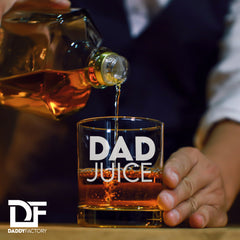 Dad Juice - Engraved Old Fashioned Whiskey Glass
