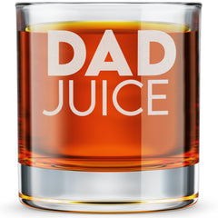 Dad Juice - Engraved Old Fashioned Whiskey Glass
