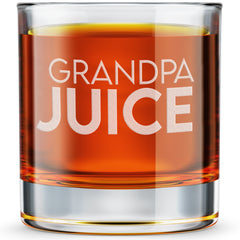 Grandpa Juice - Engraved Old Fashioned Whiskey Glass