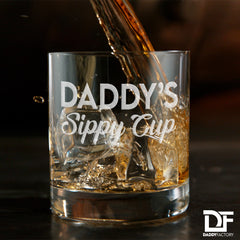 Daddy's Sippy Cup - Engraved Old Fashioned Glass